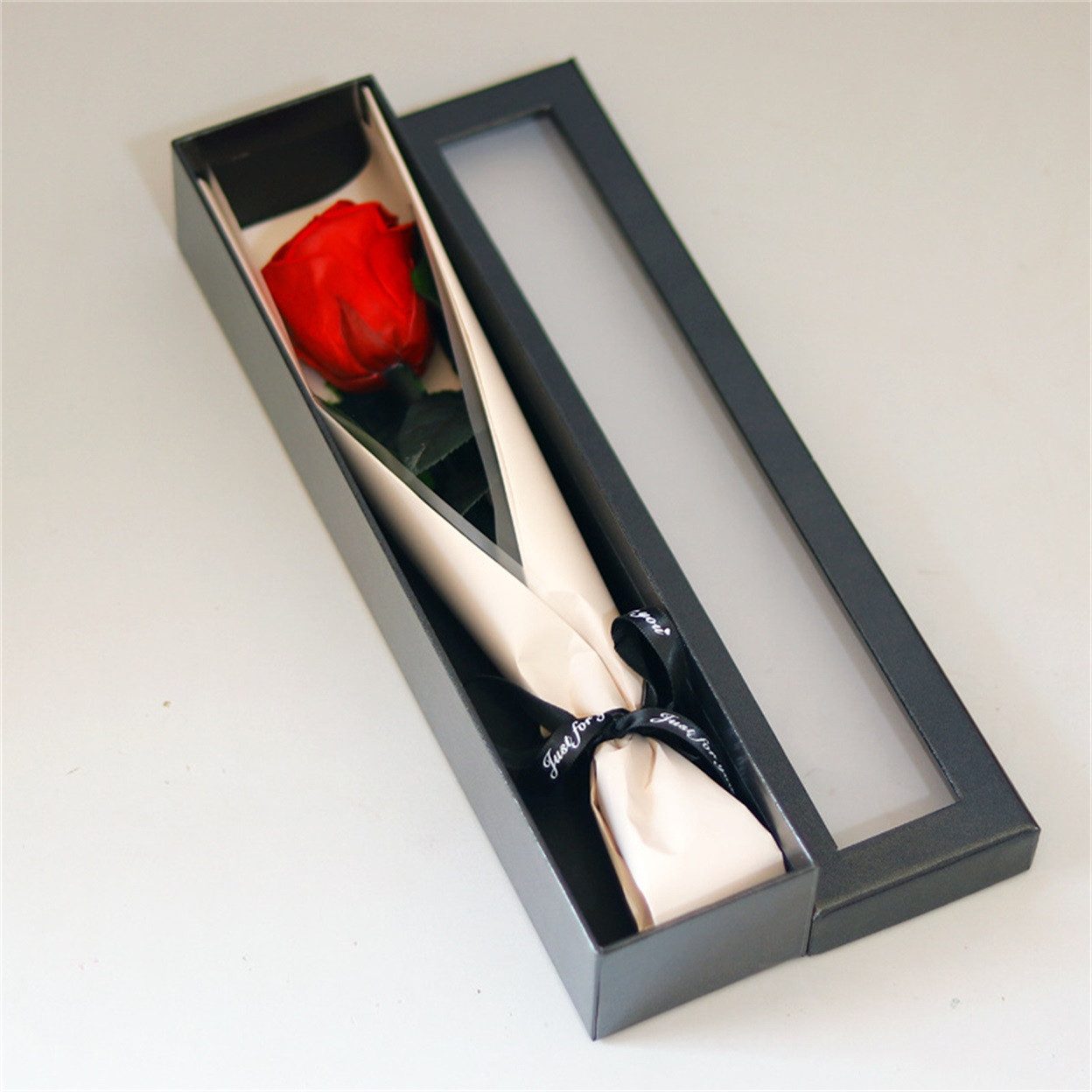 Kunstblume Ewige Rose Konservierte Echte Rose in Geschenkbox Geschenk Für Frauen, MOPUEA, Echte Rose langlebig pflegefrei dekorativ verpackt – Bild 3 von 5