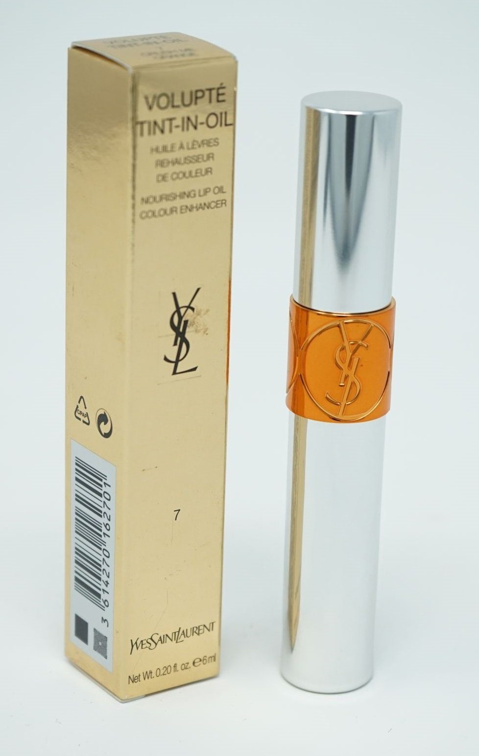YVES SAINT LAURENT Lippenstift Yves Saint Laurent Volupte Tint-in-Oil Lip Oil 6ml Crush Me Orange 7