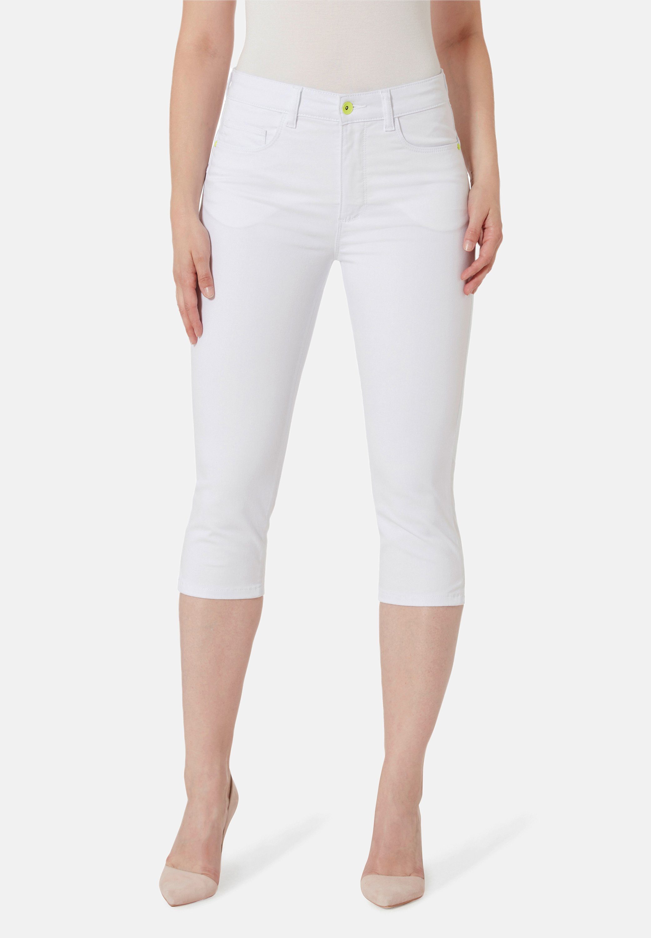 STOOKER WOMEN 7/8-Jeans Capri Denim Fit Skinny white
