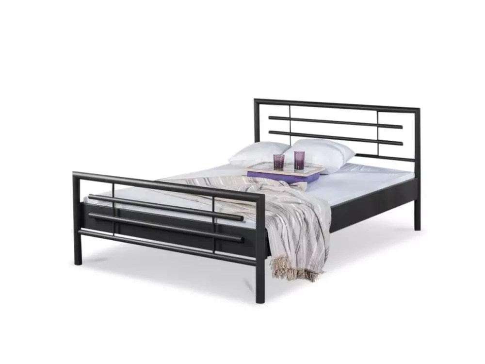 BedBox Metallbett Lola, Modernes Metallbett mit klaren Linien und stabilem Rahmen