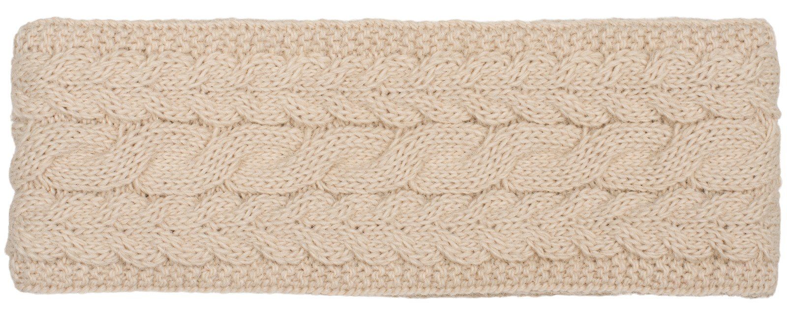 styleBREAKER Strick Stirnband Zopfmuster (1-St) Beige Stirnband mit