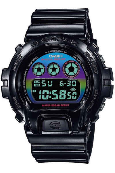 CASIO G-SHOCK Digitaluhr G-Shock Digital Schwarz/Regenbogen