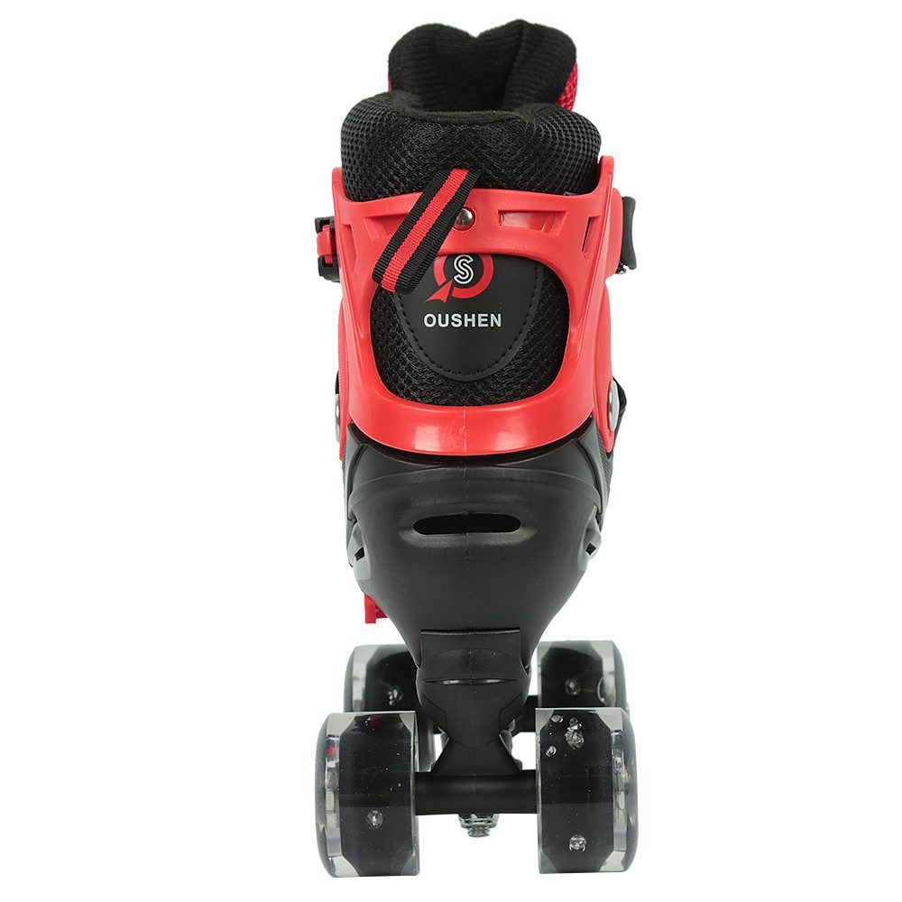 JEOBEST Rollschuhe Verstellbare Rollschuhe für Kinder, Atmungsaktiv Quad Skates, Für Mädchen und Jungen, Weihnachts Geschenke, Größen 27-37