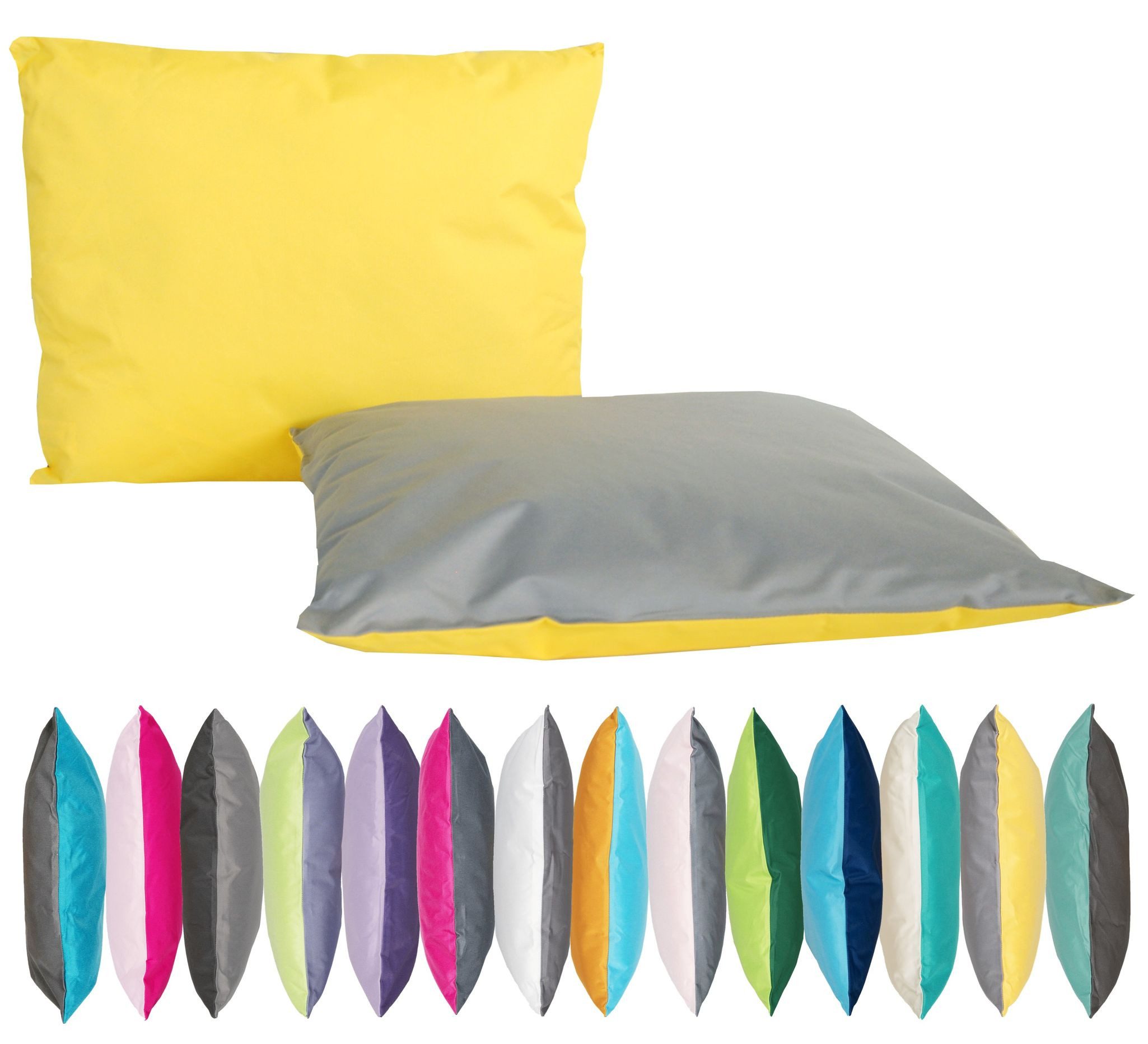 JACK Dekokissen JACK 2-farbiges Wende Outdoor Kissen 30x50cm Dekokissen inkl. Füllung, mit Lotus-Effekt, Robust, Strapazierfähig, für Innen & Außen geeignet