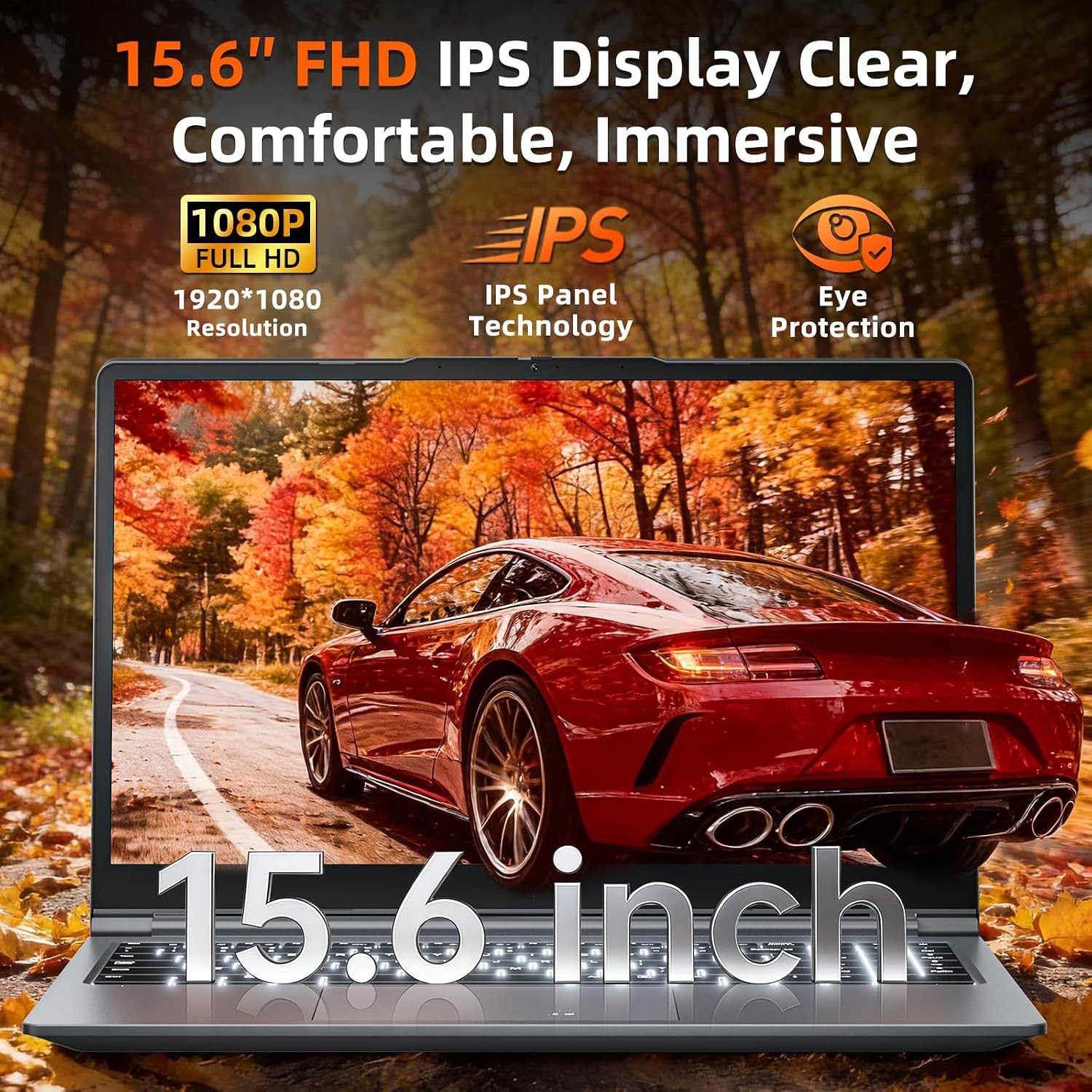 Jumper Laptop 15.6" Full HD Display AMD Ryzen 5, 16GB RAM 512GB SSD Notebook Notebook (R5-3500 R5-3500, 16 GB, 512 GB SSD, 4-core CPU)
