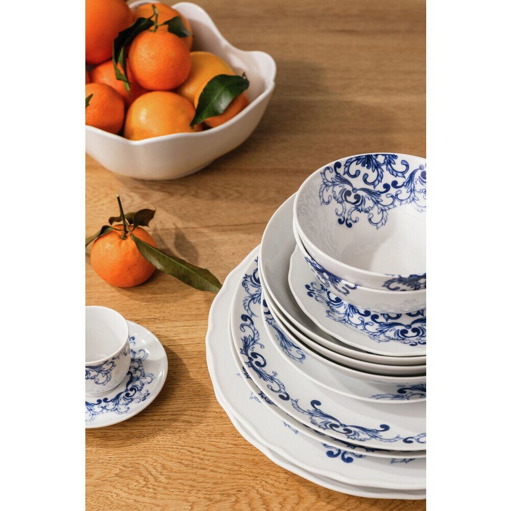 Rosenthal Geschirr-Set Suppenteller 22 cm True Blue, Porzellan