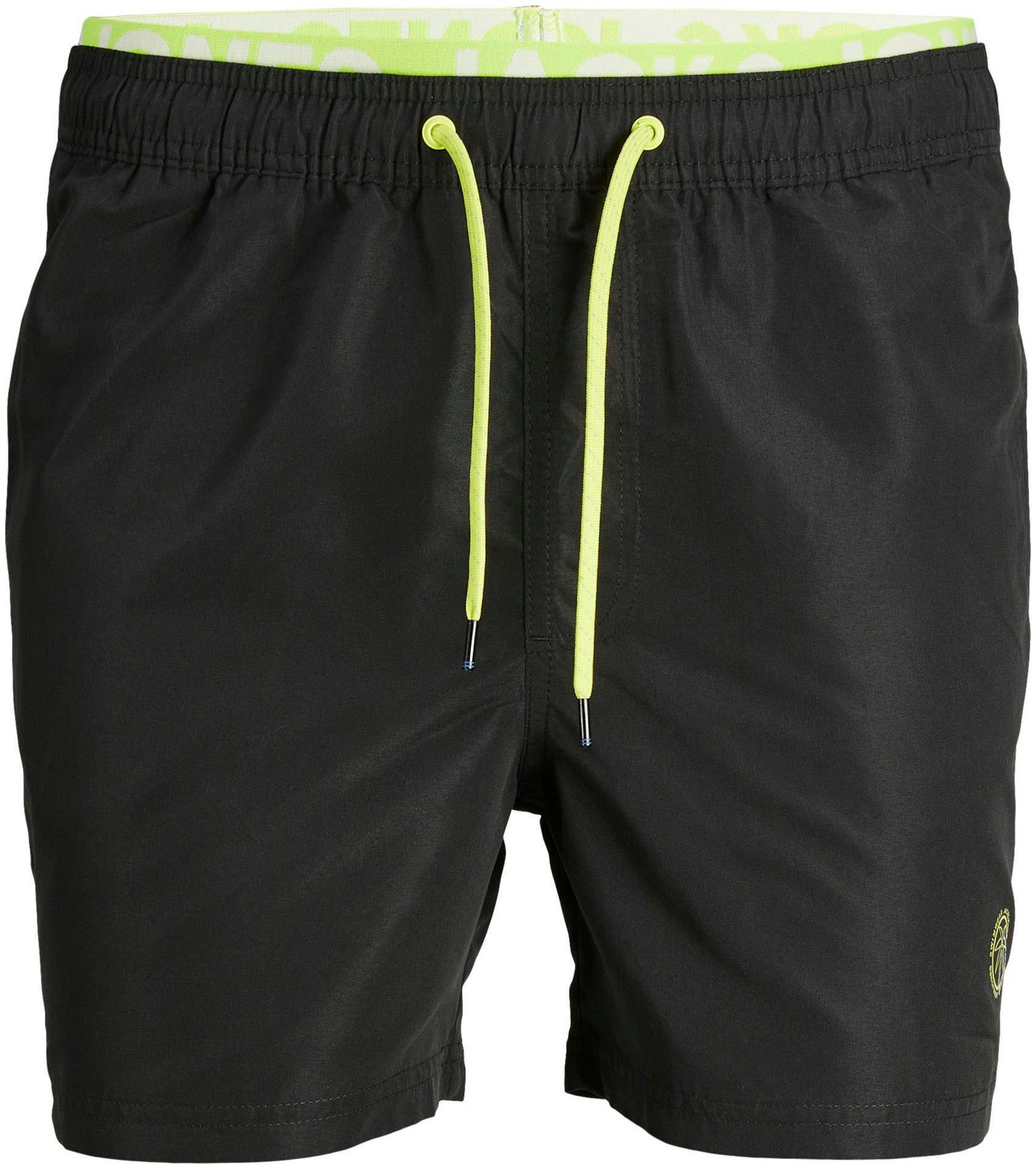 Jack & Jones Strandshorts JPSTFIJI JJSWIM DB NEON Black