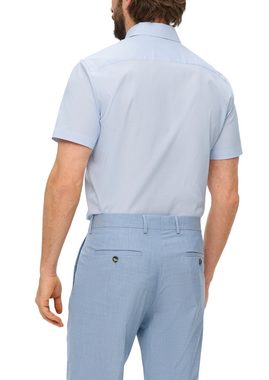 s.Oliver BLACK LABEL Kurzarmhemd Kurzarm-Hemd aus Baumwollstretch