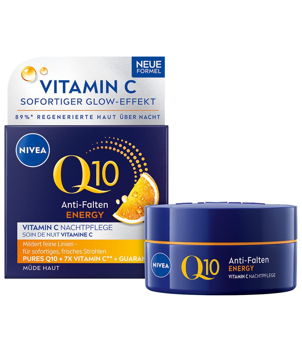 Nachtcreme Q10 Energy Anti-Falten Nachtpflege 50ml Feuchtigkeit, straffend