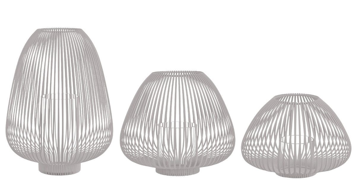 blomus Windlicht LYVA Laterne mourning dove Set3