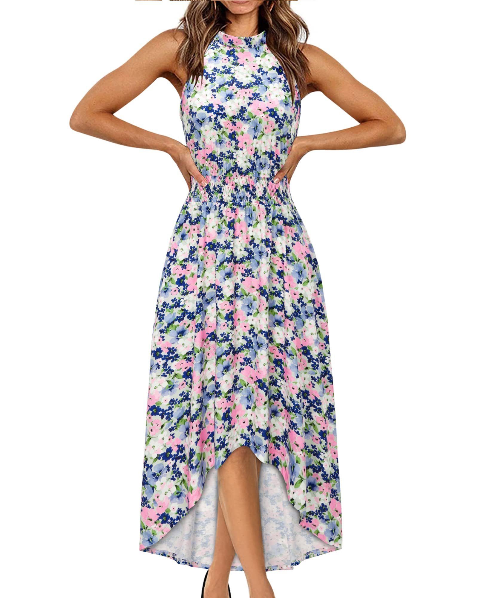 G4Free Sommerkleid »OTGFKI21S317« Maxikleid Damen Sommer Casual Kleid  Ärmelloses Lang Kleider mit Taschen online kaufen | OTTO