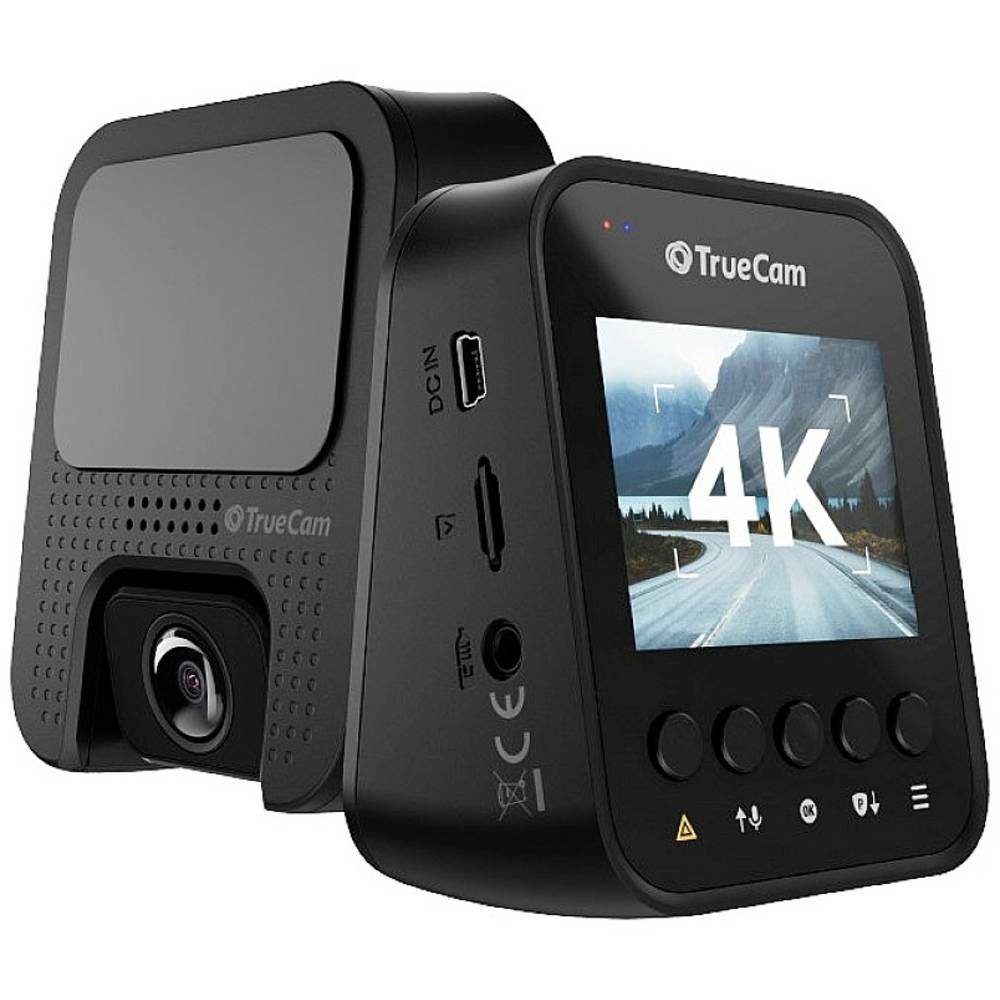 Schleifenaufzeichnung) 4K GPS Dashcam WDR, im Kamera G-Sensor, Auto (Datenanzeige TrueCam Video,