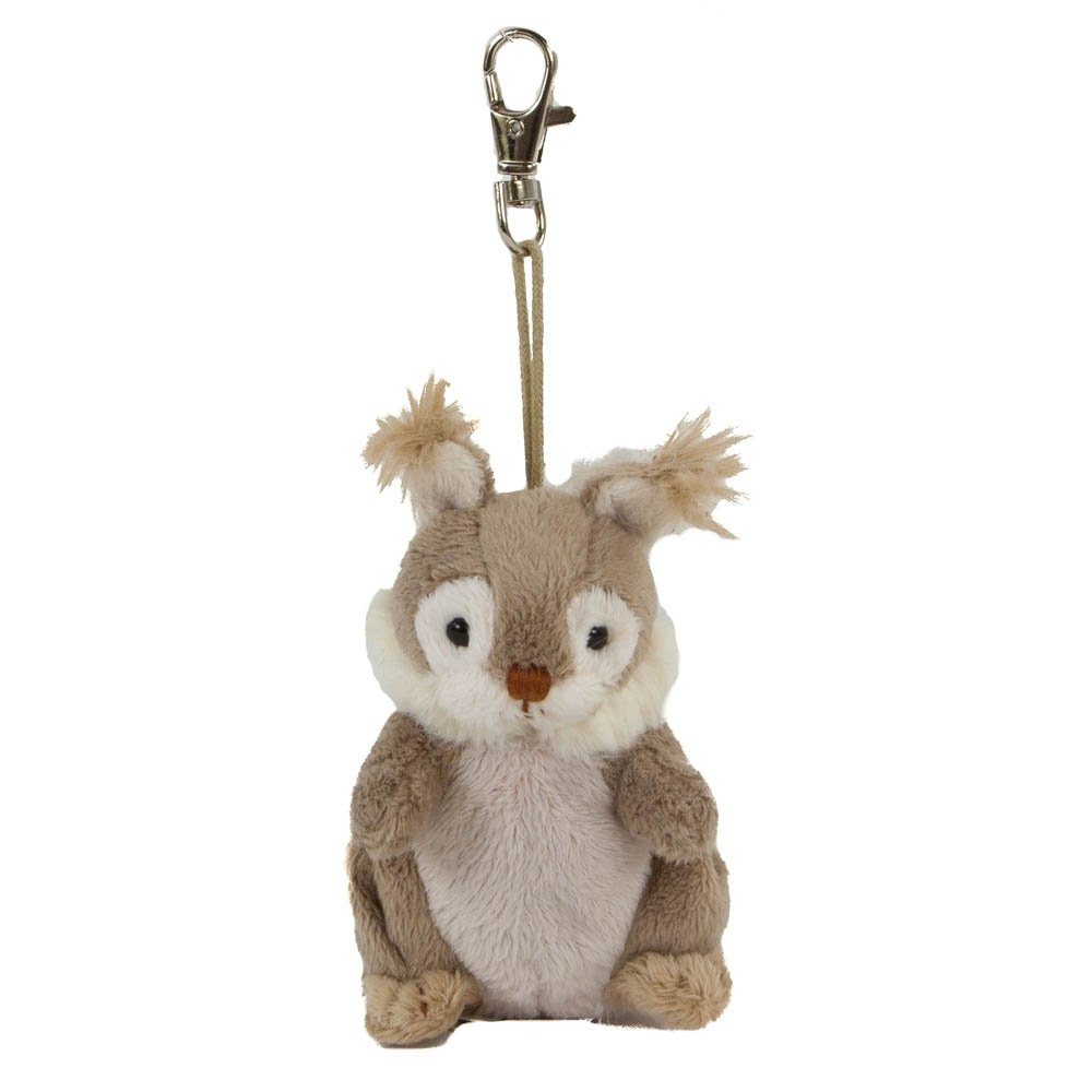 Teddys Rothenburg Kuscheltier Bukowski Schlüsselanhänger Eichhhörnchen grau  9 cm