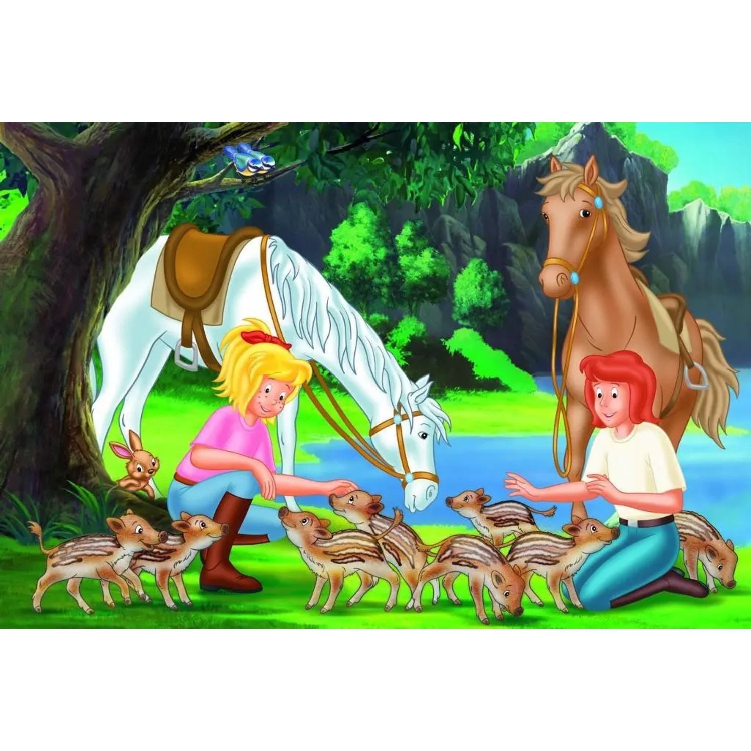 Schmidt Spiele Puzzle Bibi & Tina, Am Steinbruch, 150 Teile, 150 Puzzleteile