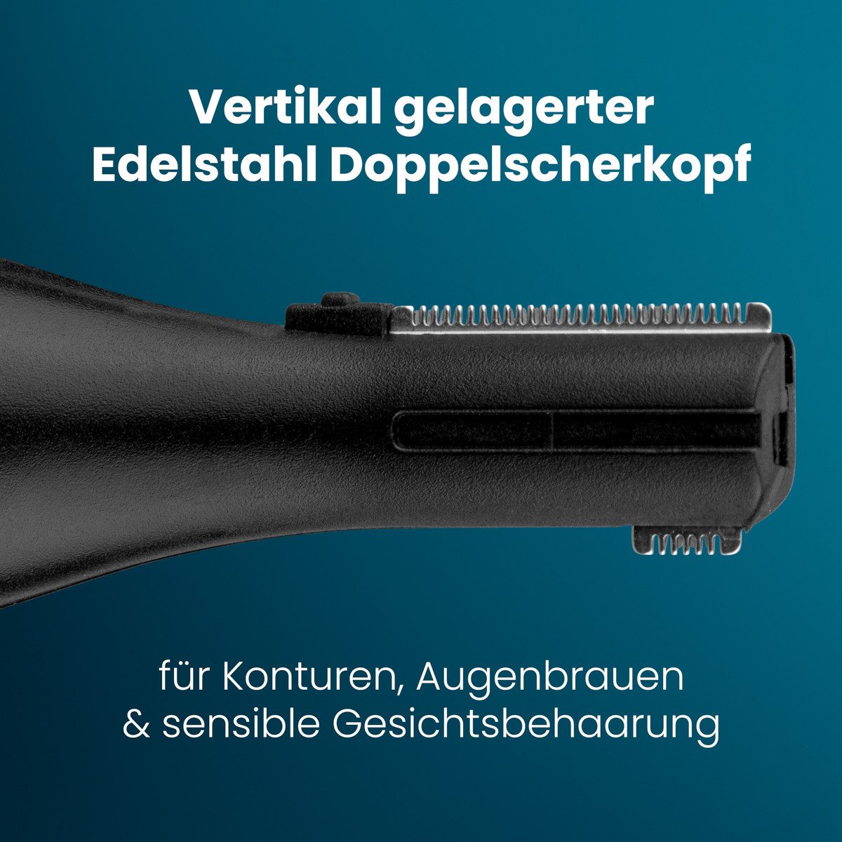 ProfiCare Nasenhaartrimmer PC-NE 3144, Nasenhaartrimmer, Nase Ohren Konturen, USB-C