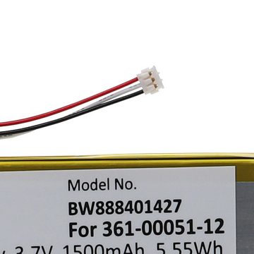 vhbw kompatibel mit Garmin Nüvi 2450, 150LMT, 2595LMT, 2450LM Akku Li-Polymer 1500 mAh (3,7 V)