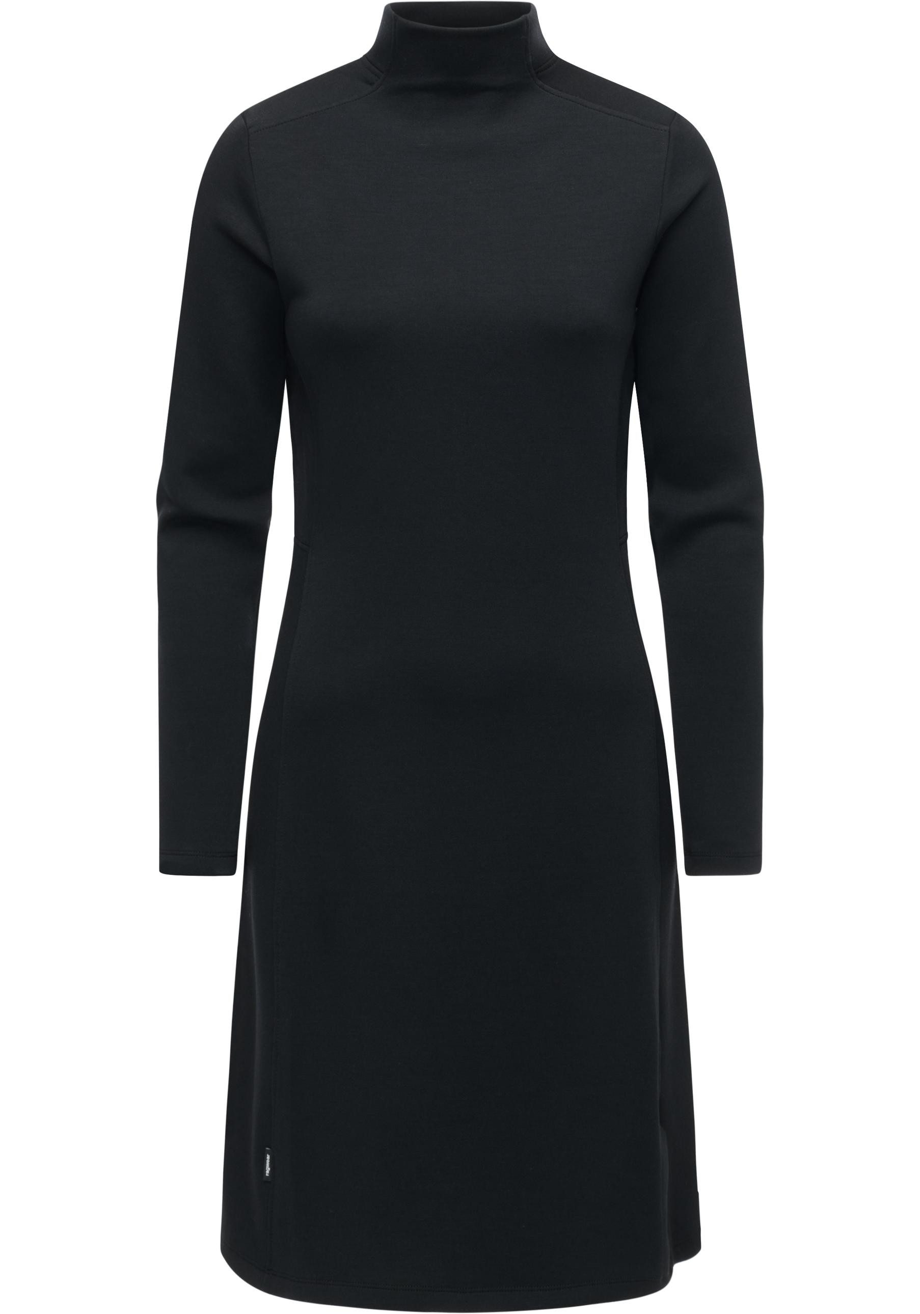 Ragwear A-Linien-Kleid Leavie Modisches Damen Sweatkleid mit Stehkragen günstig online kaufen
