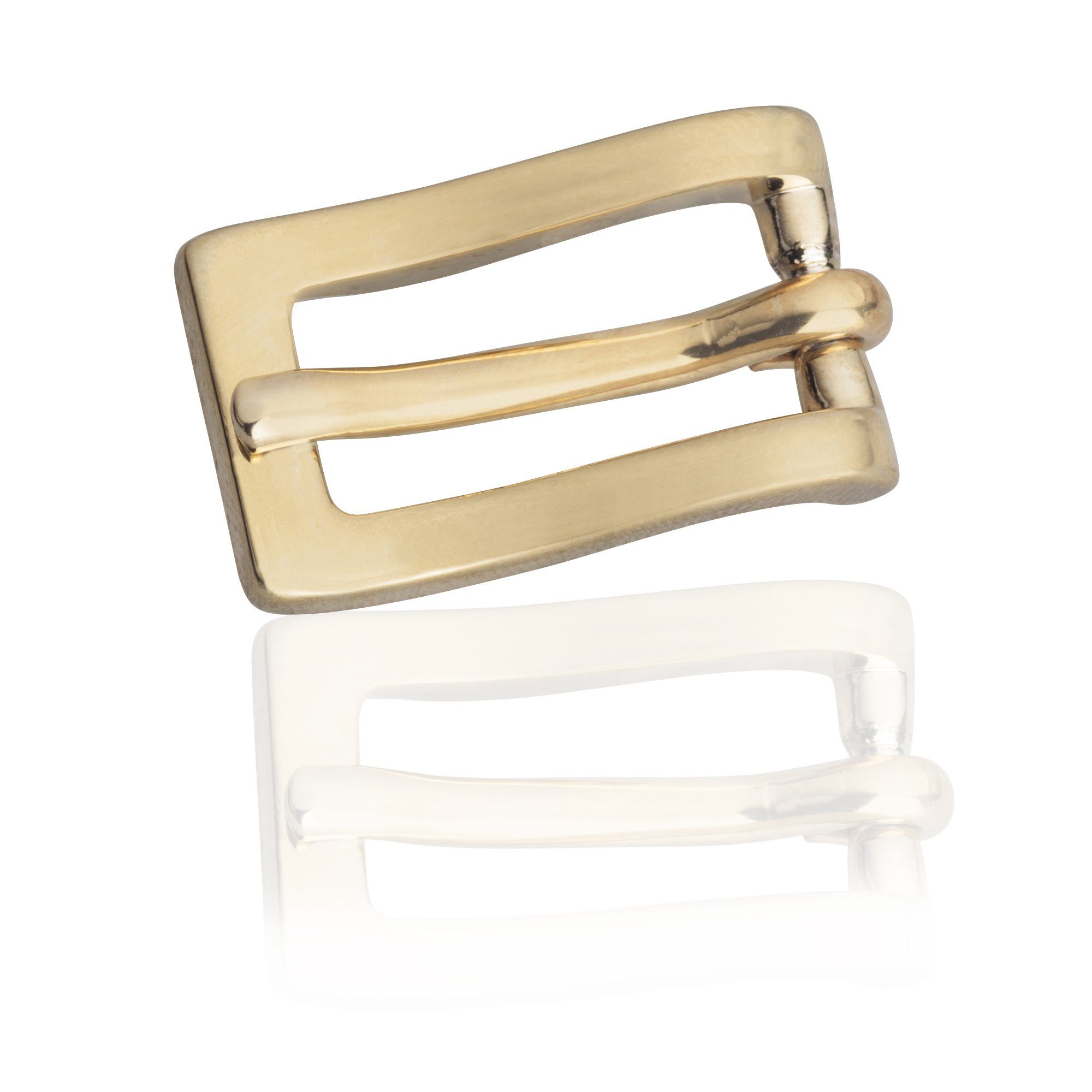 Gürtelschnalle 10mm Metall Gold - Buckle Wave - 324407700020