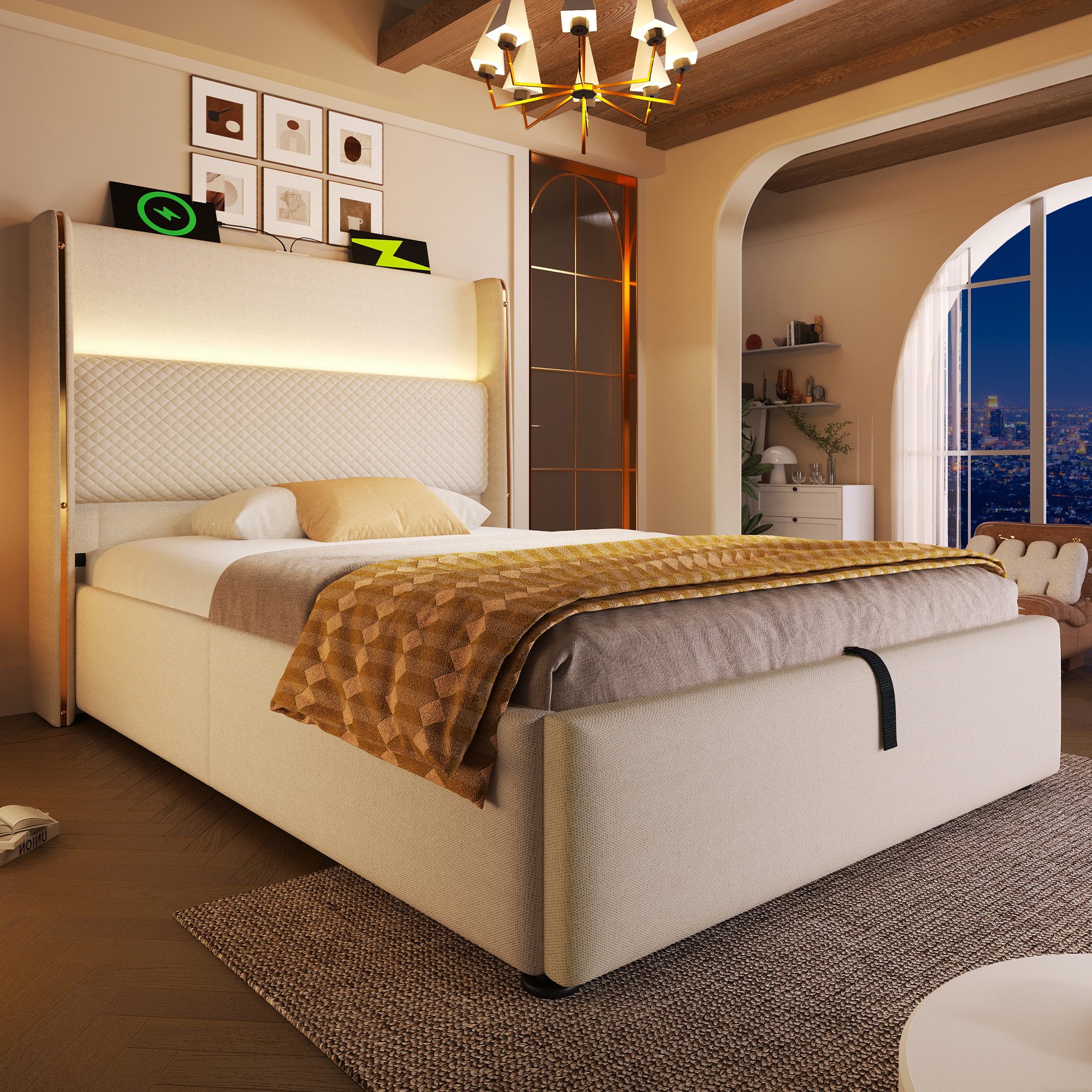 STILVORA Polsterbett 90x200 mit Matratze&Bettkasten,Stauraumbett Bettgestel günstig online kaufen