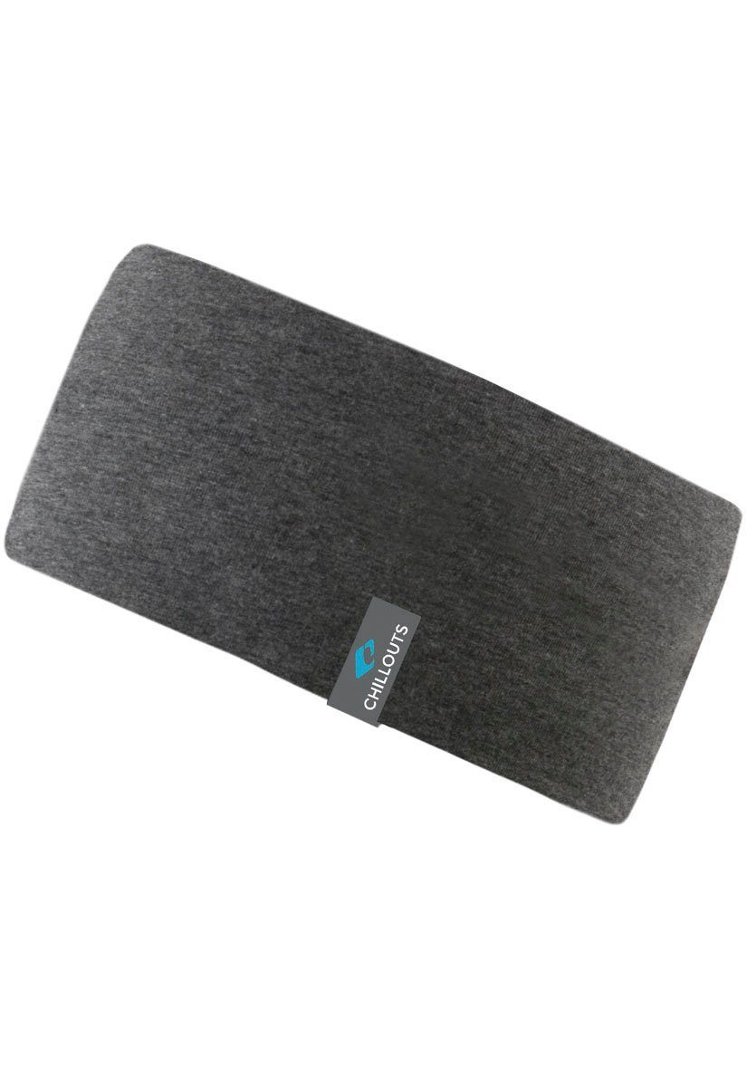 chillouts Stirnband Eton Headband, Casual-Look, mit hohem Baumwollanteil dunkelgrau