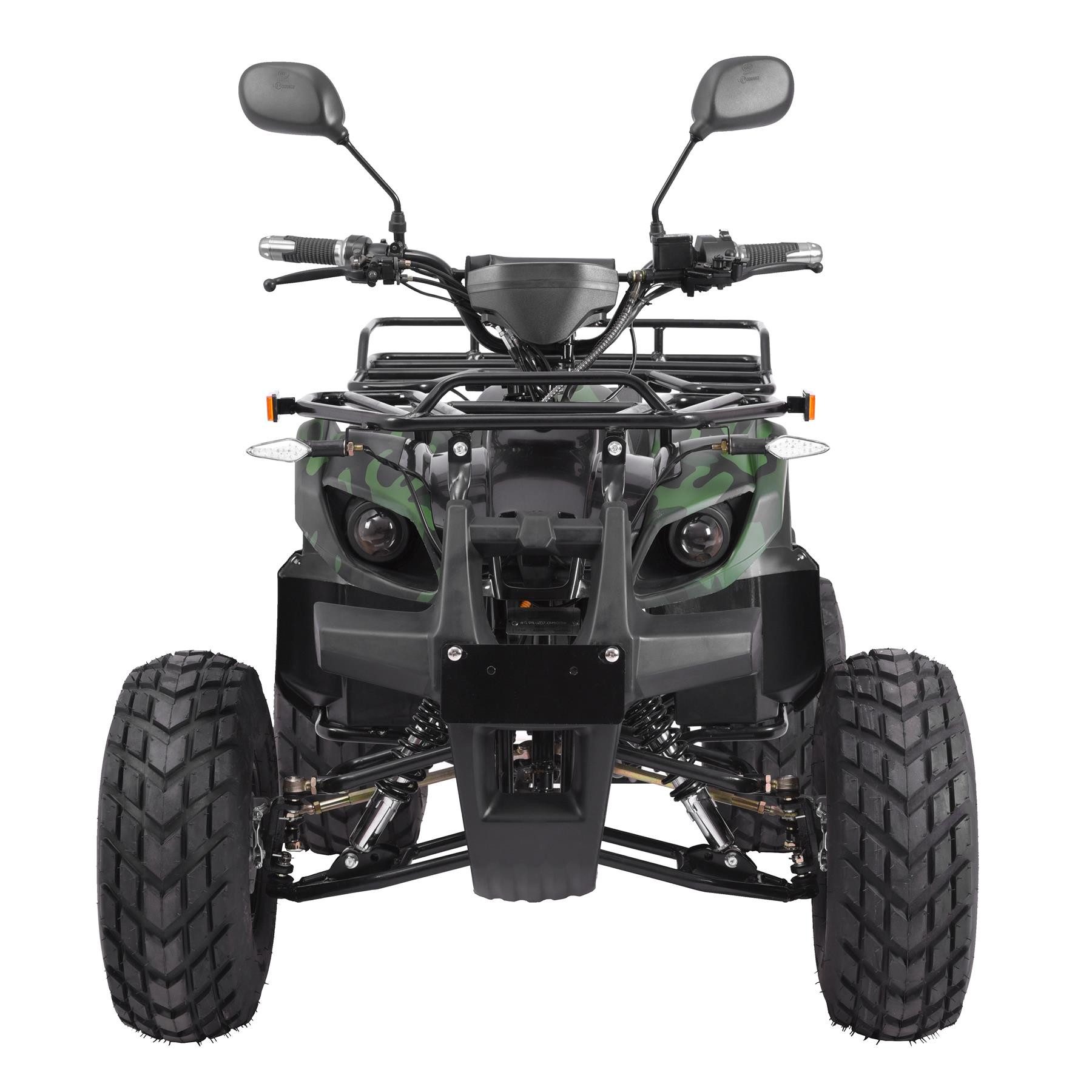 Hecht E-Quad with road approval 56155, 40 km/h, 1200W, 72V/20Ah battery, 46km range, tow hitch