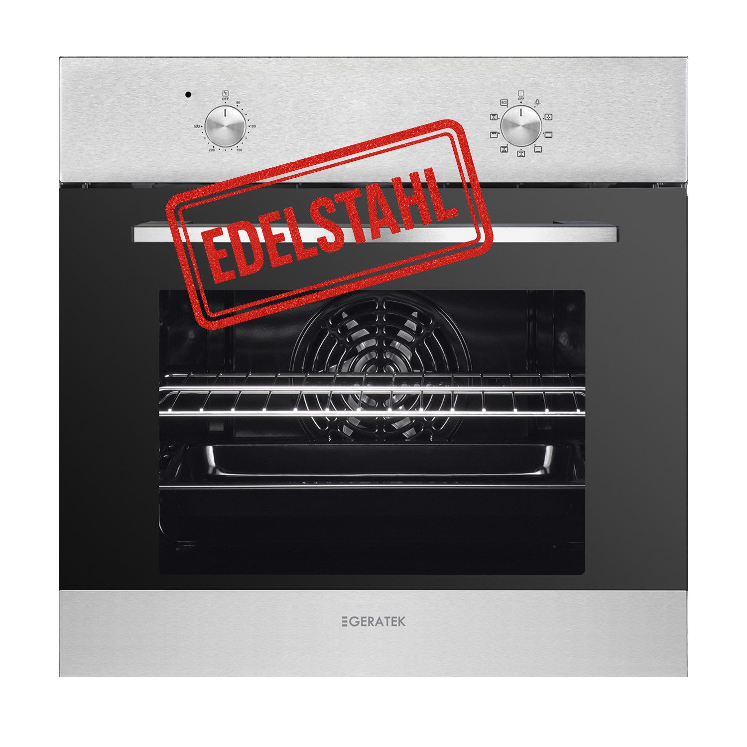Geratek Backofen Granada EB5000IX, 8 Beheizungsarten mit Grill / Umluft /