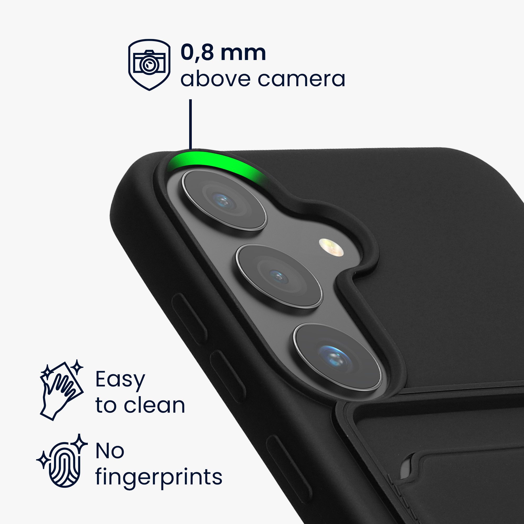 kwmobile Handyhülle Hülle für Samsung Galaxy S24, Handyhülle mit Fach für Karten - Handy Cover Case