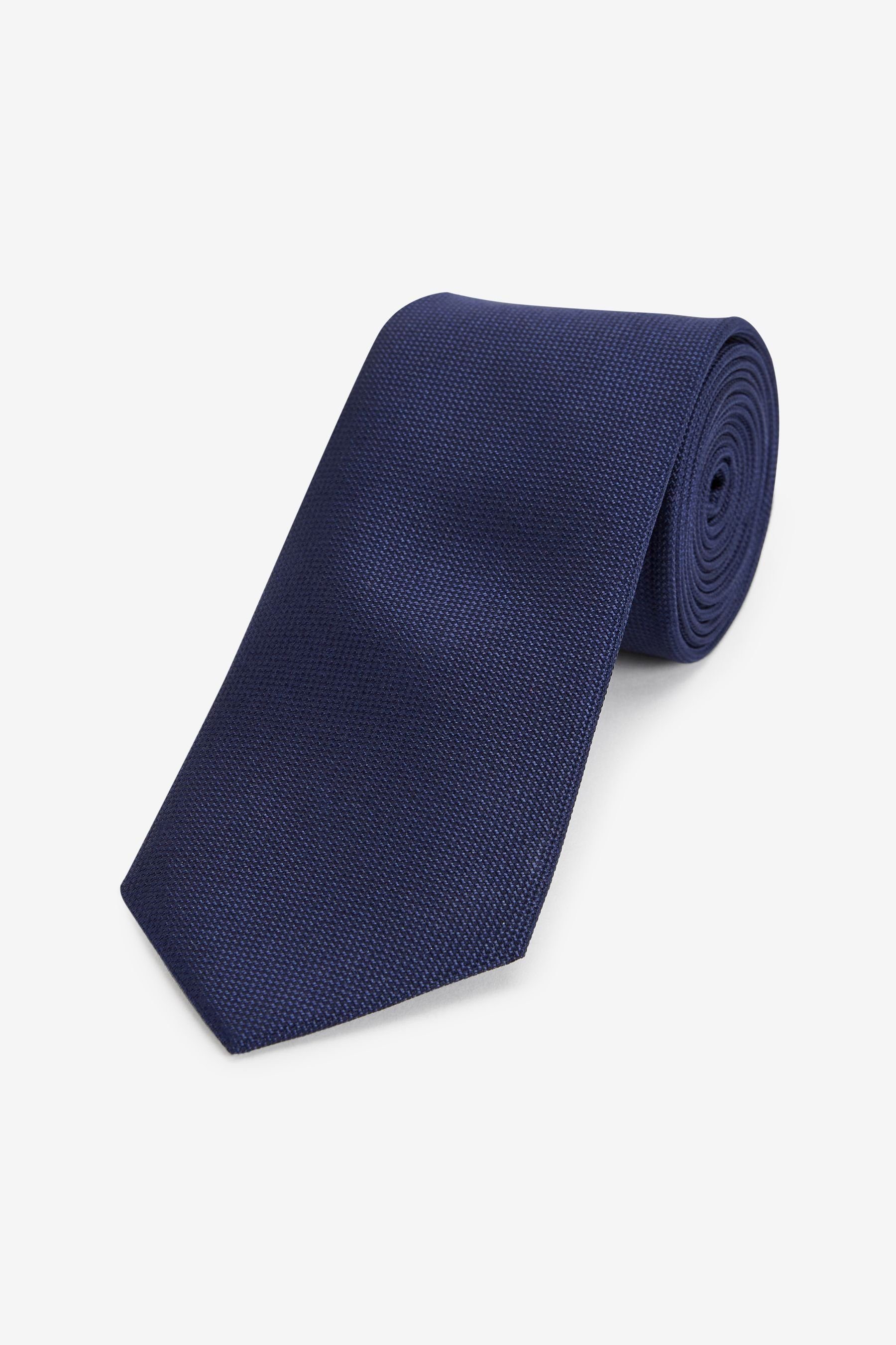 Next Krawatte Seidenkrawatte (1-St) Navy Blue