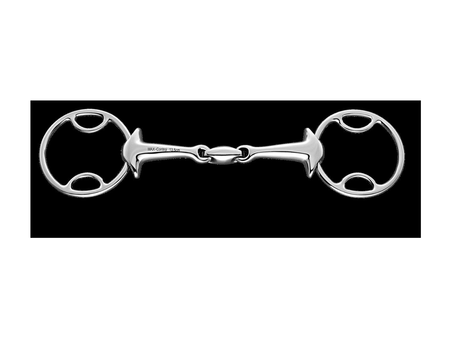SPRENGER Trensengebiss MAX-Control 3-TYPE-Trense 16 mm mit Stangenwirkung - Edelstahl rostfre