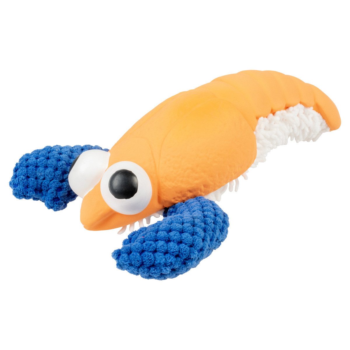 DUVO+ Tierkuscheltier Hundespielzeug Hummer Plüsch/Latex orange/blau