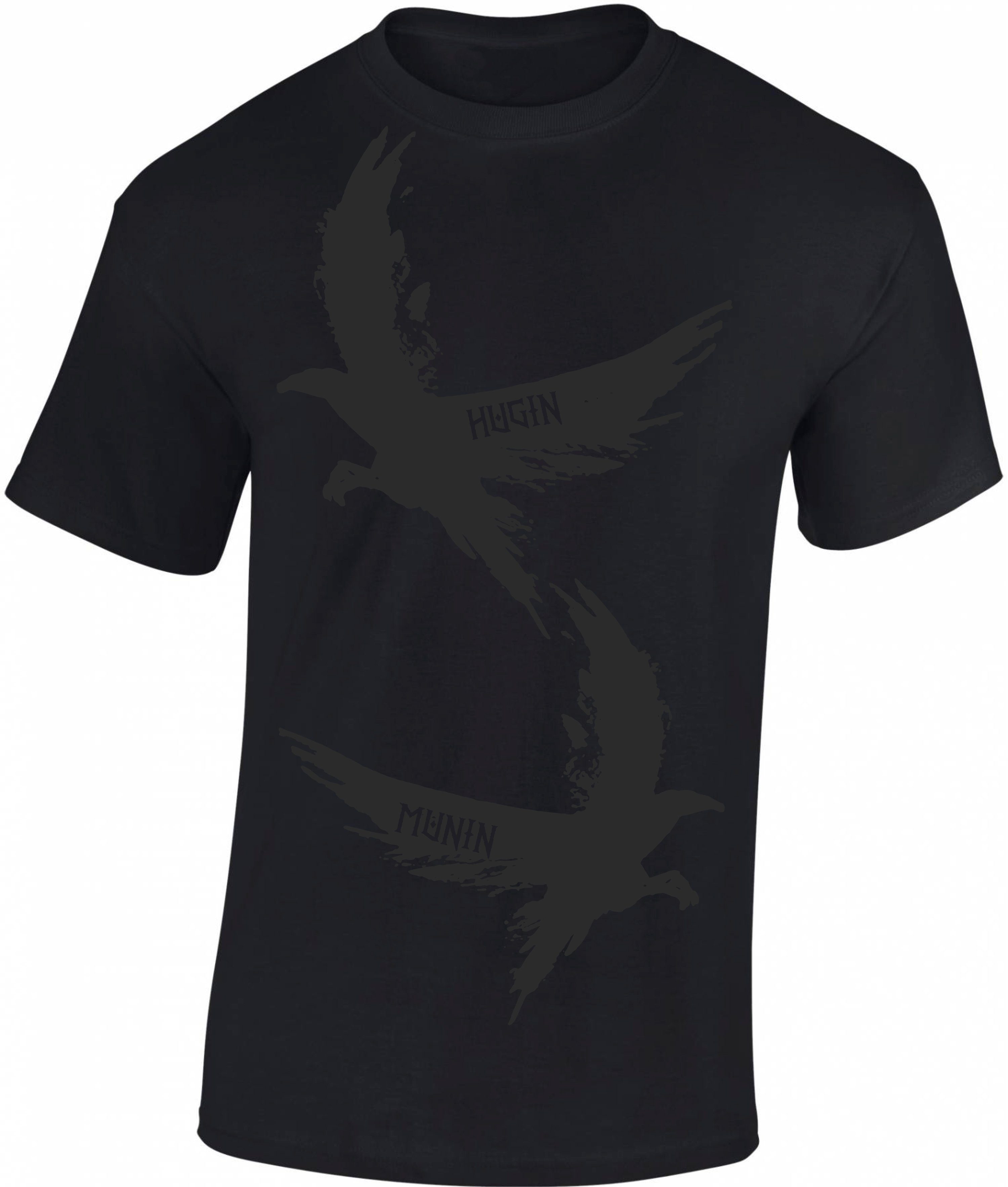 Baddery Print-Shirt Wikinger Tshirt: "Hugin und günstig online kaufen