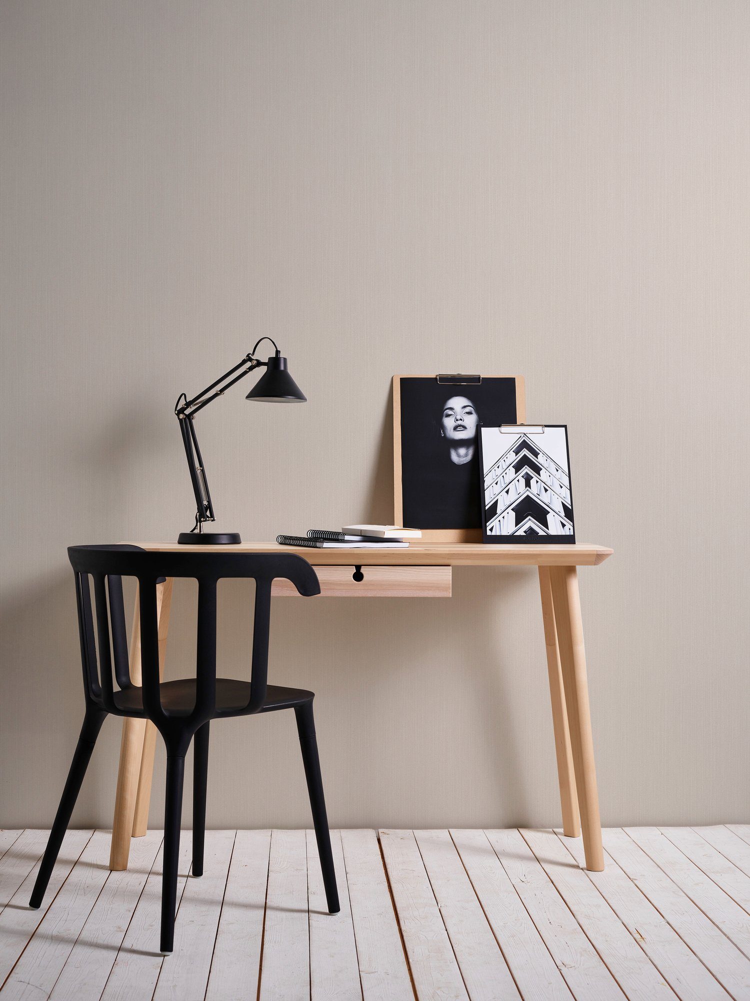 A.S. Création Vliestapete Best of Vlies, leicht strukturiert, einfarbig, uni, unifarben, Tapete Uni Tapeten Wohnzimmer Schlafzimmer Küche modern Design Optik