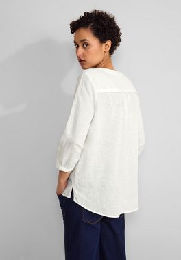 STREET ONE Shirtbluse in Unifarbe