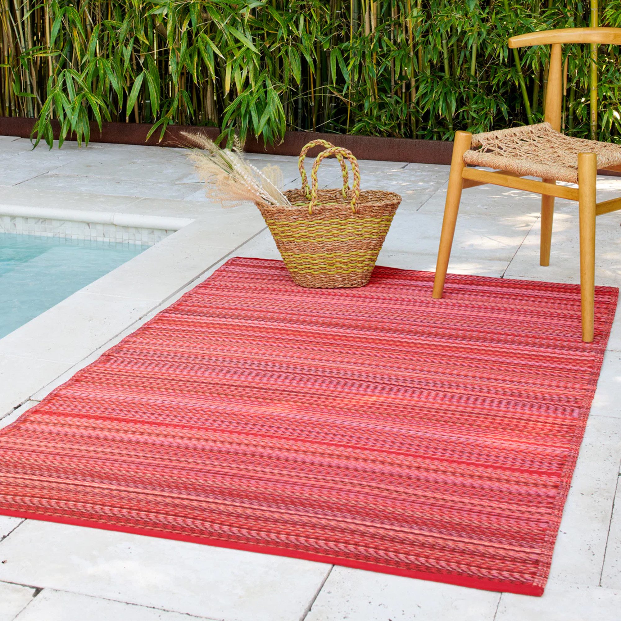 FAB HAB Outdoorteppich Cancun, rechteckig, Wetterfest, Wendbar, Good-Weave-Zertifiziert, Recycelt