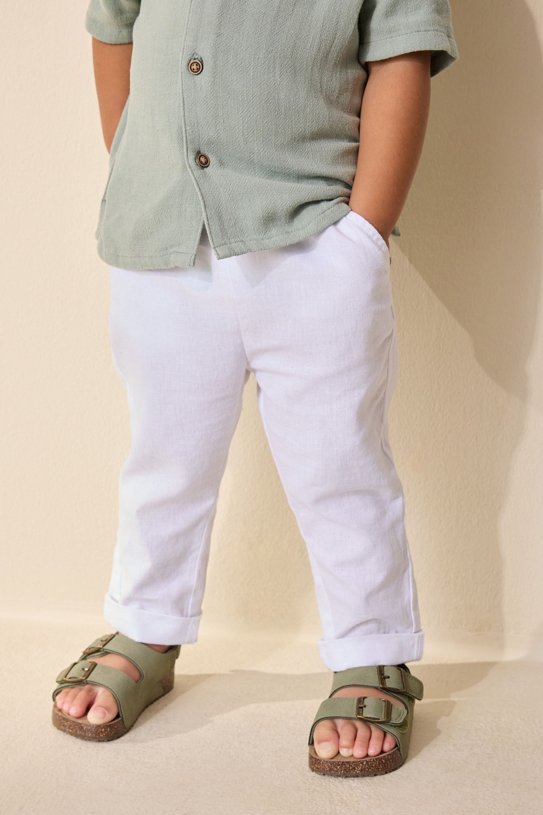 Next Stoffhose Hose aus Leinengemisch (1-tlg)