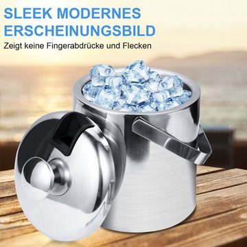 Randaco Eiswürfelbehälter Eiskühler Sektkübel Eiswürfelbehälter mit Deckel Eiseimer Kühler