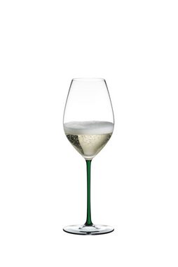 RIEDEL THE WINE GLASS COMPANY Champagnerglas Riedel Fatto a Mano Champagner Weinglas Grün, Glas