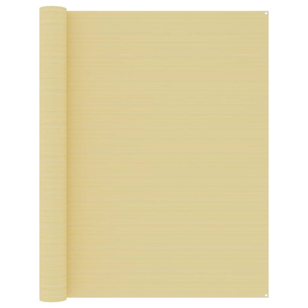 vidaXL Teppich Zeltteppich 250x400 cm Beige Wohnwagen Teppich Vorzelt Unterlage, Höhe: 400 mm