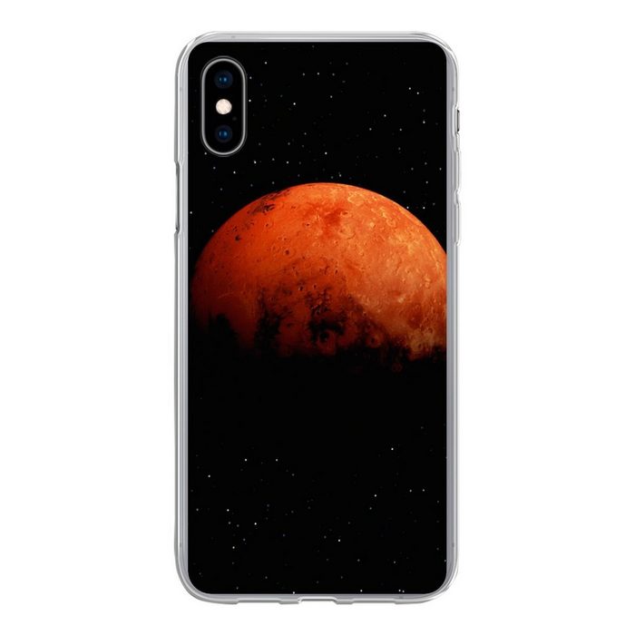 MuchoWow Handyhülle Der halb verdunkelte Mars am Himmel Handyhülle Apple iPhone Xs Max Smartphone-Bumper Print Handy