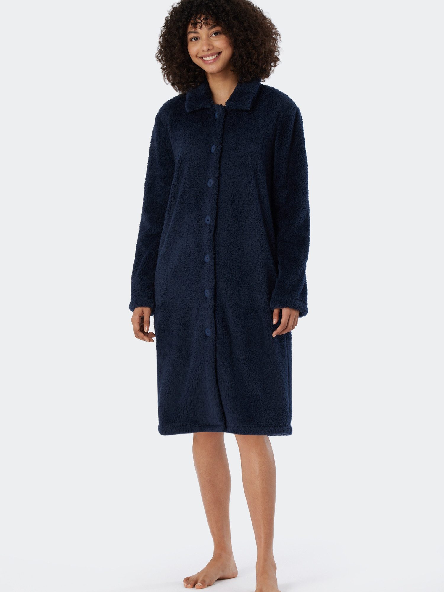 Schiesser Bademantel Teddy Fleece