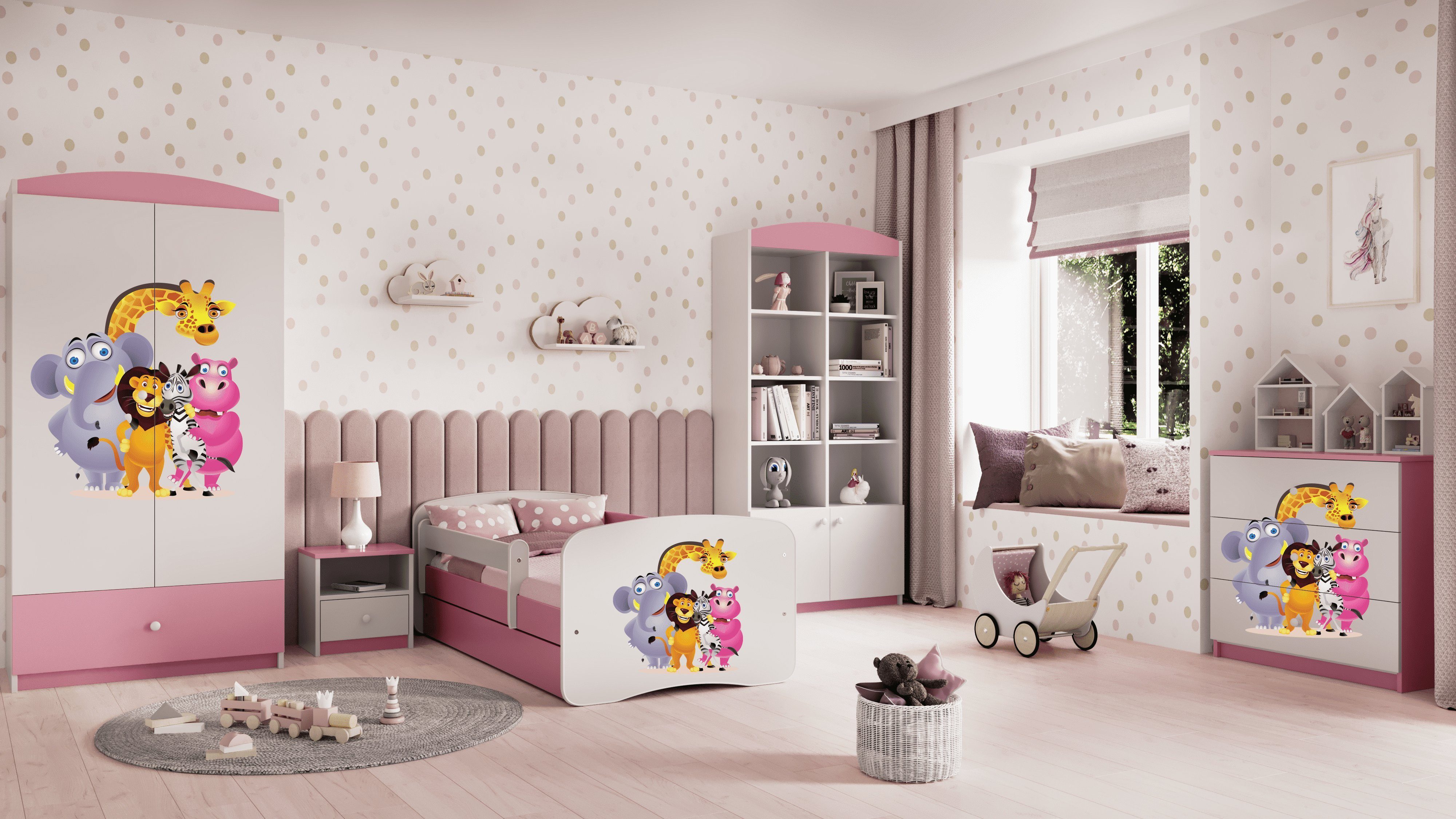 Bjird Kinderkleiderschrank Kleiderschrank Babydreams (4 Einlegeböden günstig online kaufen