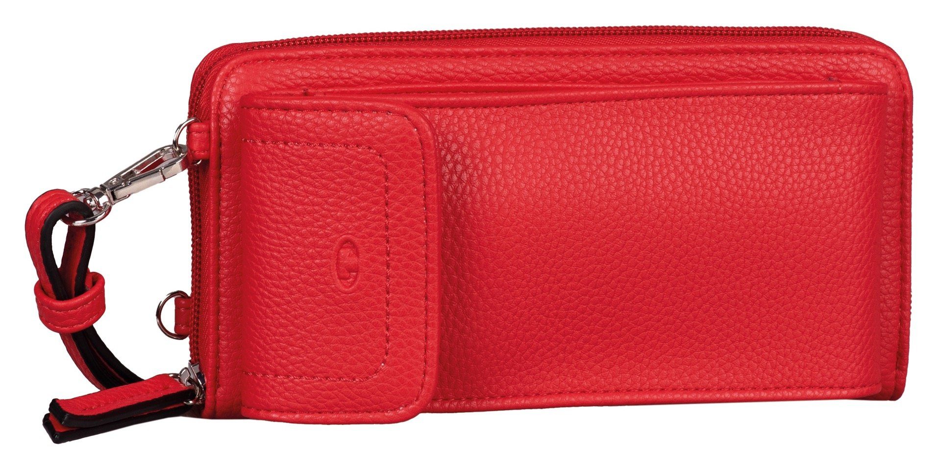 TOM TAILOR Geldbörse ELA Long zip wallet XL, mit geräumigem Außenfach rot