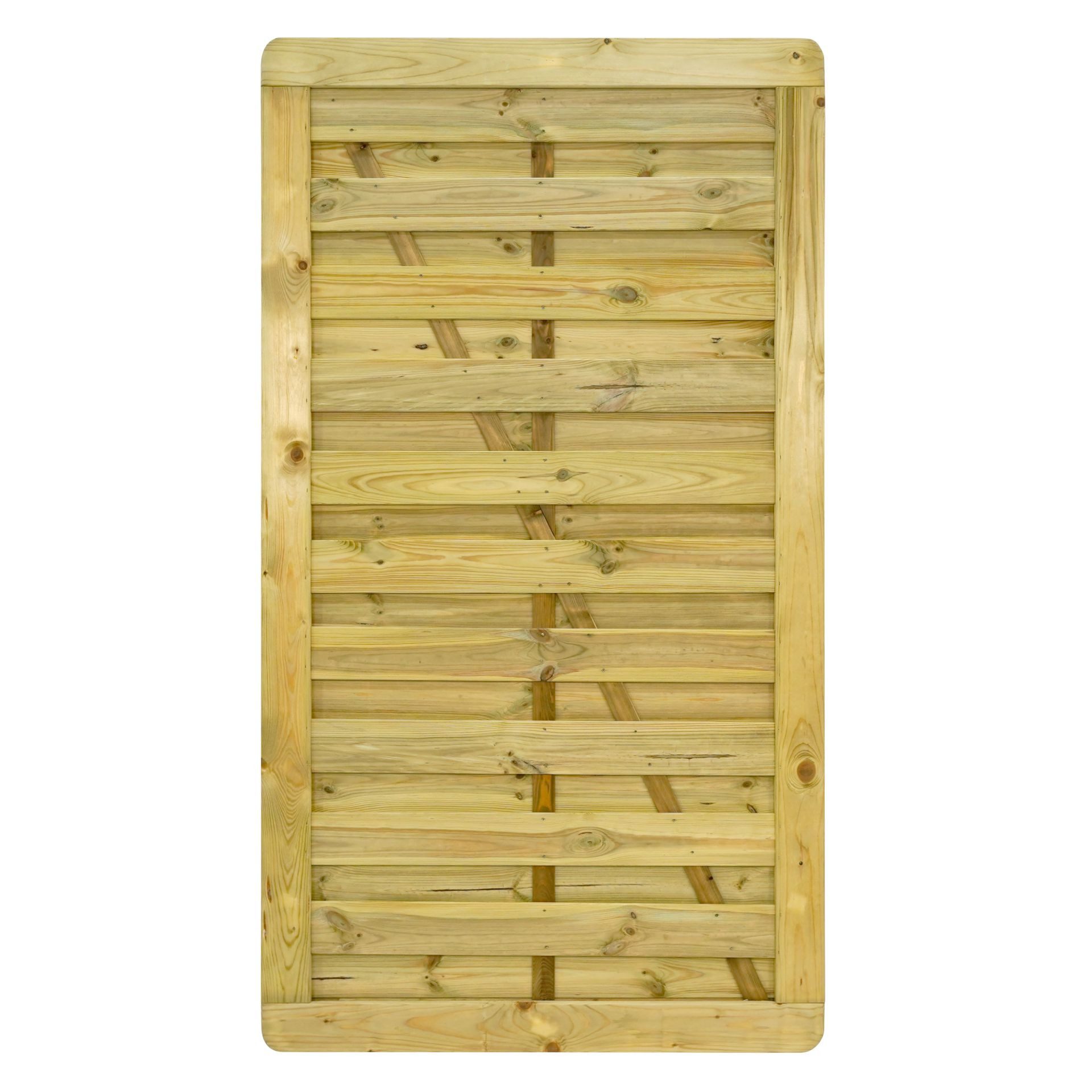 GartenLand Zauneinzeltür Gartentor Vario Massiv gerade 100x180 cm Kiefernholz KDI, (Set, Ohne Pfosten & Beschlagset, 100x180 cm), Gartentor gerade, Kiefer
