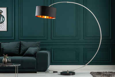 riess-ambiente Bogenlampe PYTHON 190cm schwarz / gold, ohne Leuchtmittel, Wohnzimmer · Metall · verstellbar · Modern Design