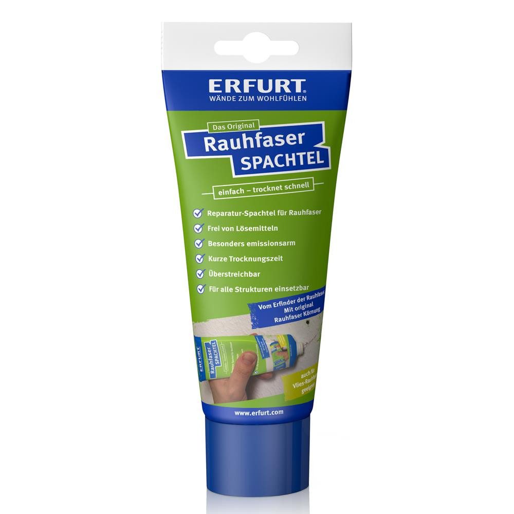 ERFURT Spachtelmasse Rauhfaser Spachtel Tapetenspachtel zum Ausbessern von Rissen 330g, Für alle Strukturen einsetzbar
