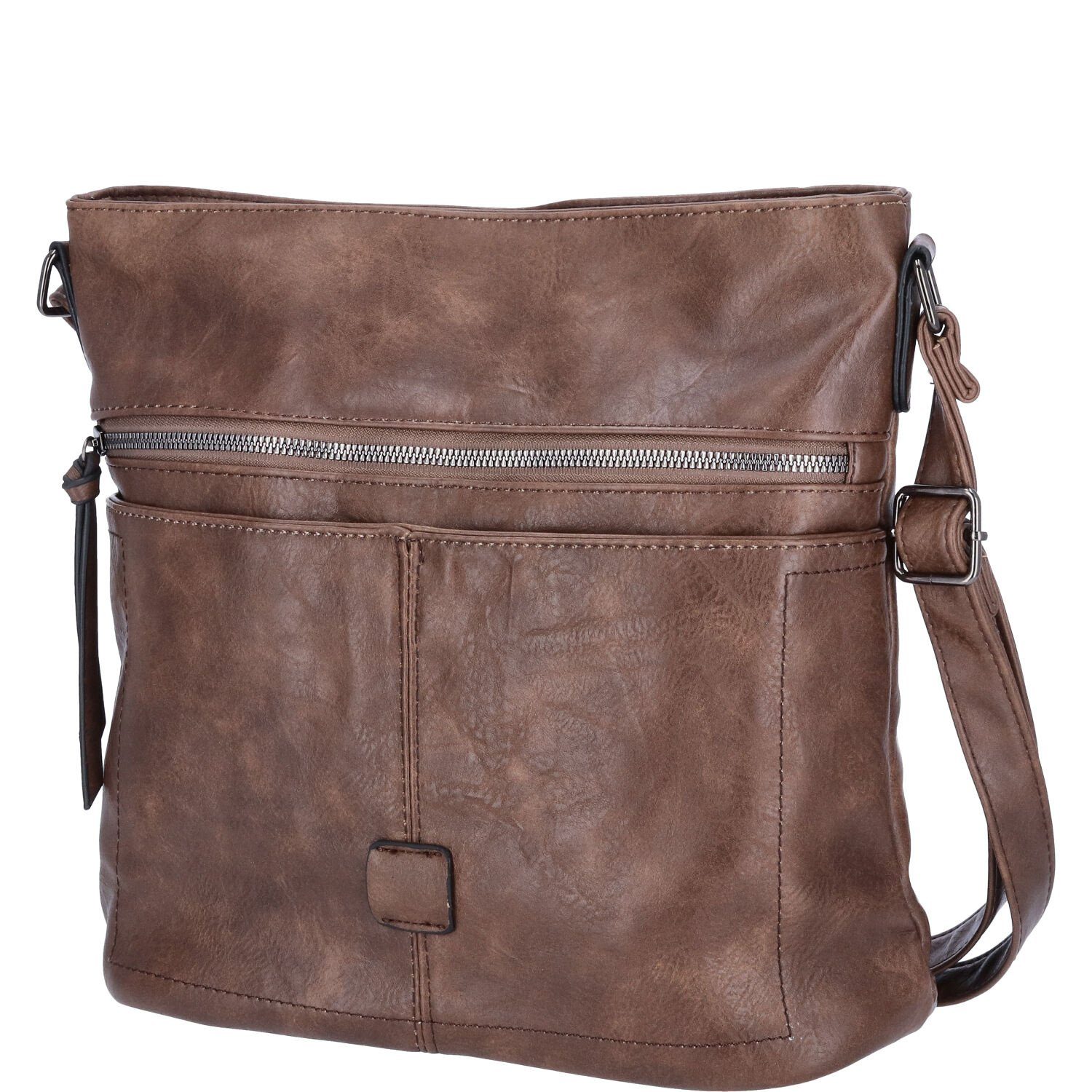 Umhängetasche Antonio Damen Handtasche Cognac