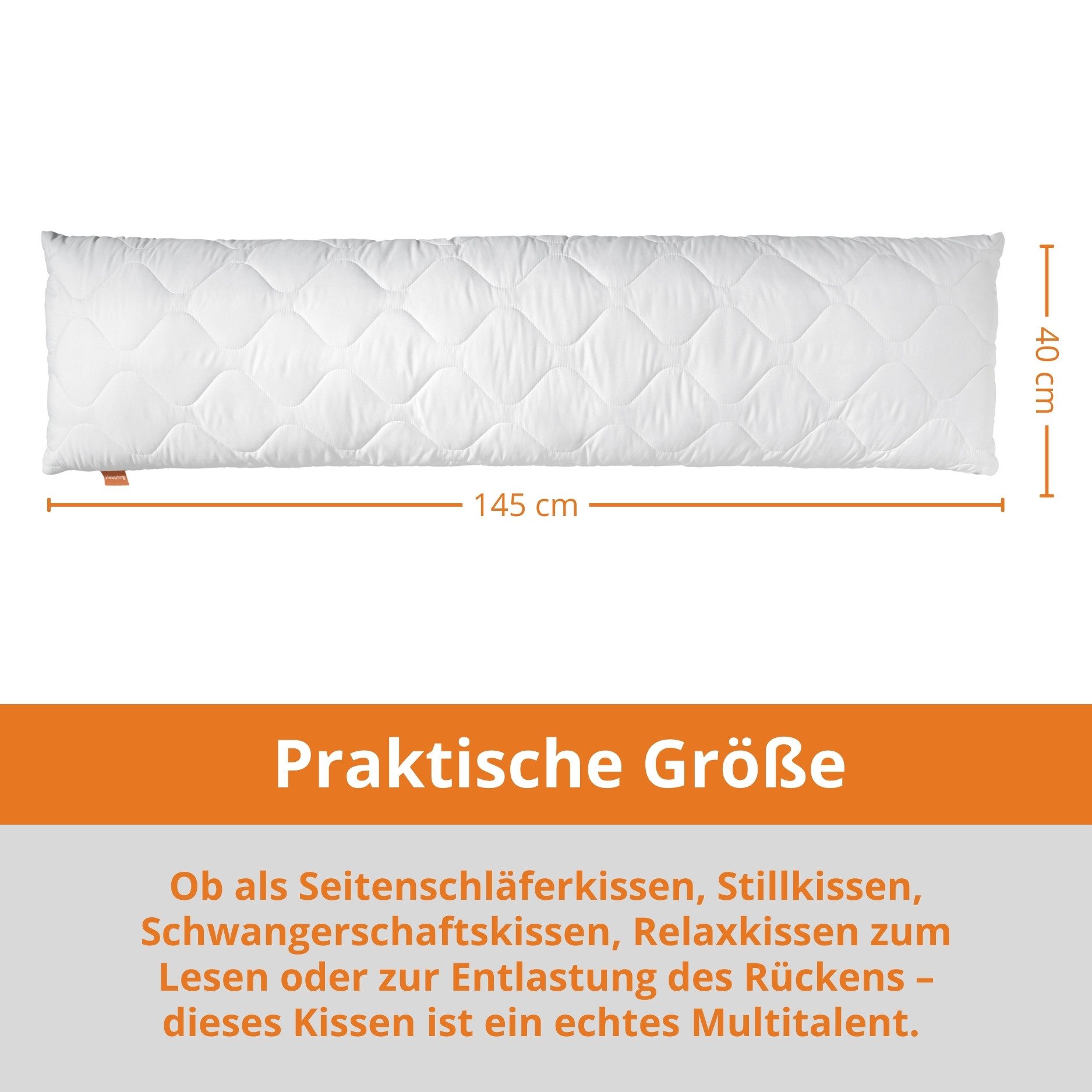 sleepling Seitenschläferkissen Bodypillow, 40x145 cm, 40x200 cm, Cord oder günstig online kaufen