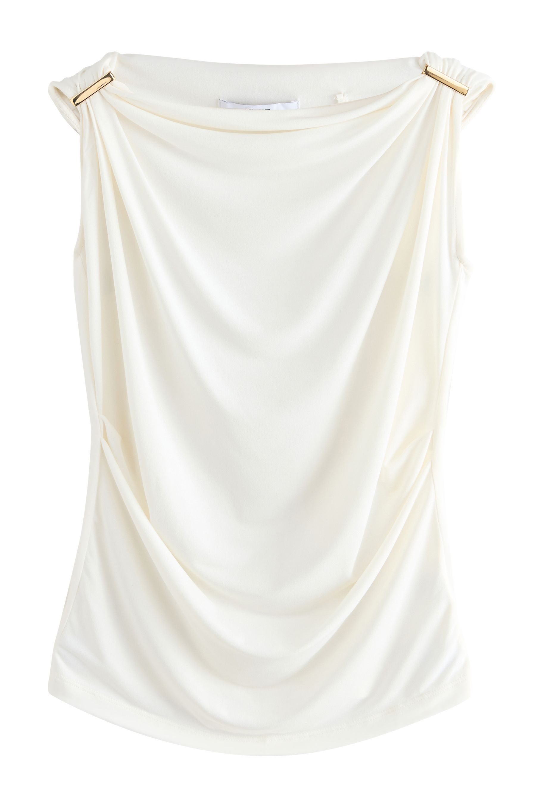 Next Blusentop Ärmelloses, drapiertes Top mit Metalldetails (1-tlg) günstig online kaufen