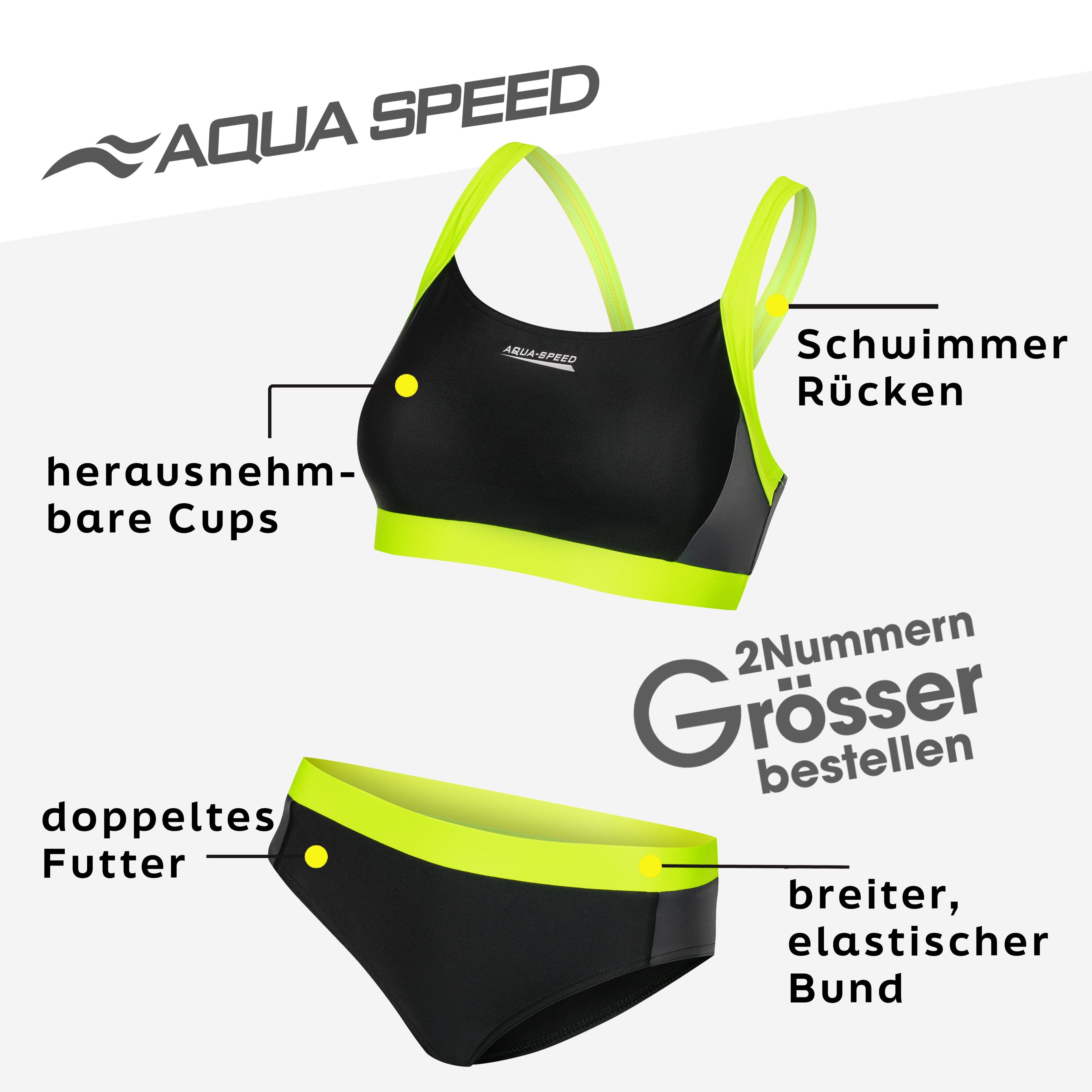 Aqua Speed Bustier-Bikini NAOMI Damen Bikini Zweiteiler schnelltrocknend + günstig online kaufen