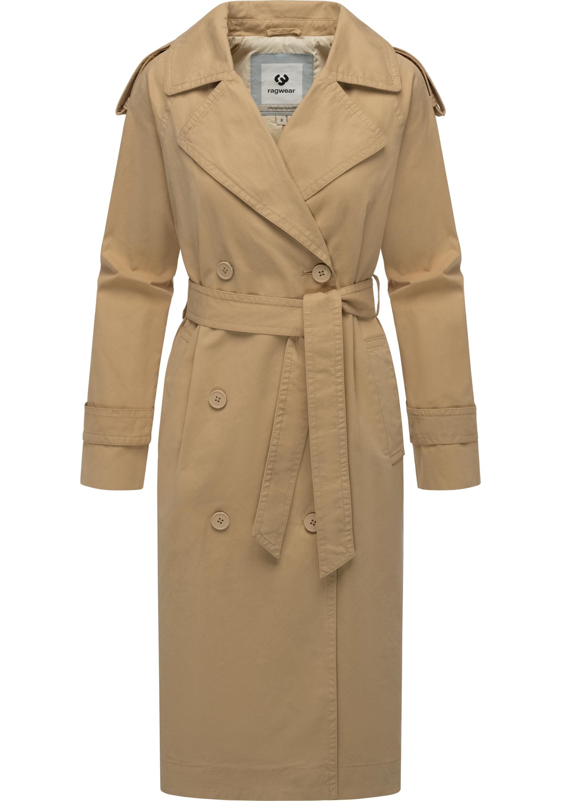 Ragwear Trenchcoat Longtrench Eleganter Mantel-Klassiker mit günstig online kaufen